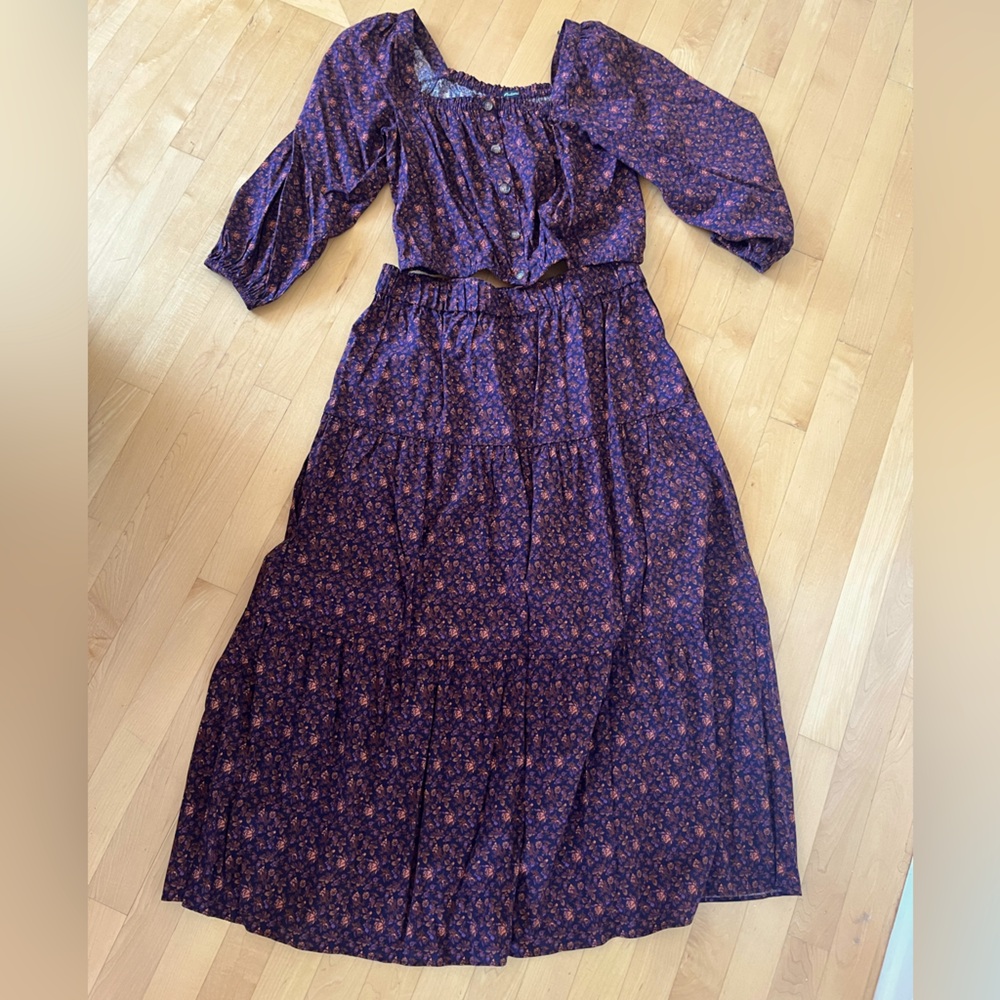 Madewell skirt and top
